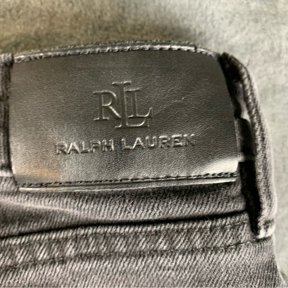 LAUREN JEANS‎ CO Womens Ralph Lauren Classic Straight Leg Black Size 16 - Picture 9 of 12